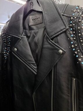 BLANK NYC Studded Biker Jacket - SZ-XS